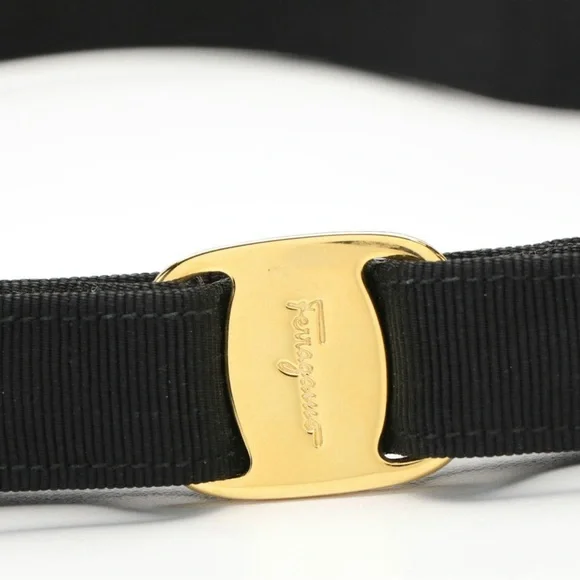 ‼️SOLD‼️ Salvatore Ferragamo Vara Bow Grosgrain Ribbon Belt - Picture 2 of 5